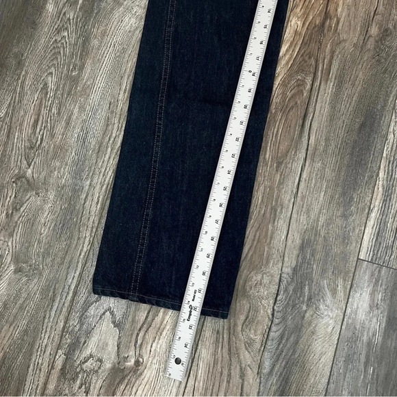 vintage ROEBUCK & CO Jeans Talon 42 Zipper Rainbow Embroidery on Pocket Size XS - Picture 12 of 14